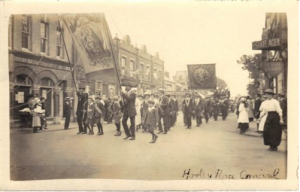 Post Card of Horley Peace Carnival 1918